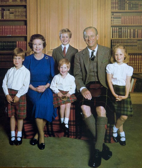 Queen Elizabeth Prince Philip Christmas card 1987