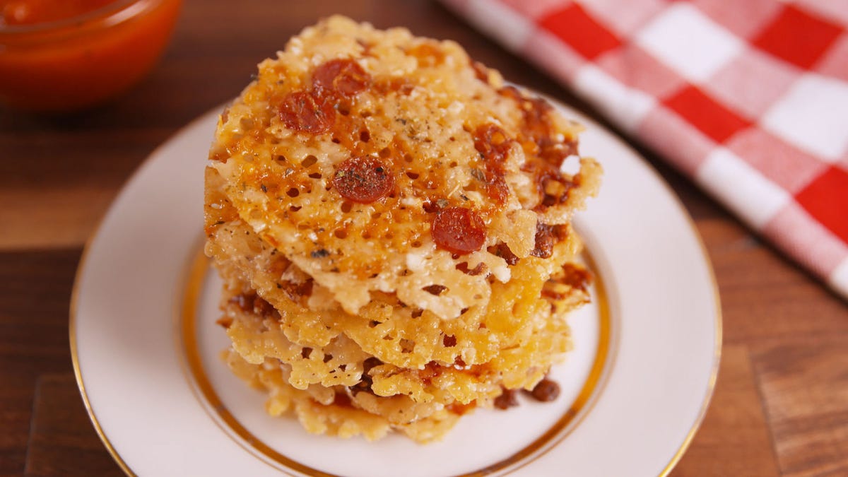 Video player poster image preview for When You Really Want Pizza But You’re Trying To Be Good, Make Pizza Crisps