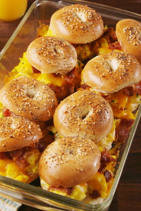 bagel breakfast sliders
