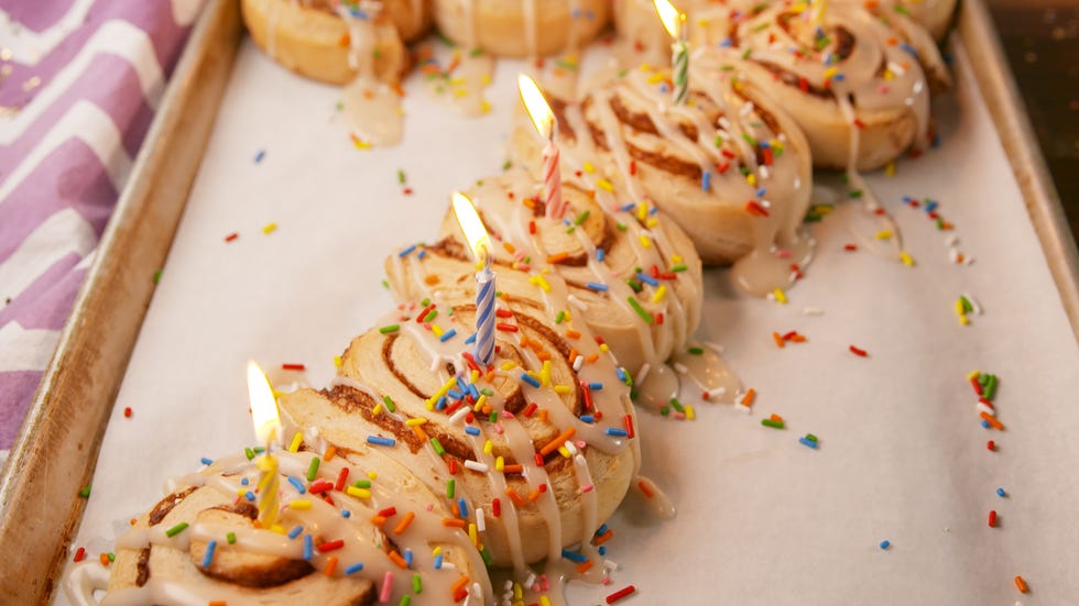 Birthday Cinnamon Rolls