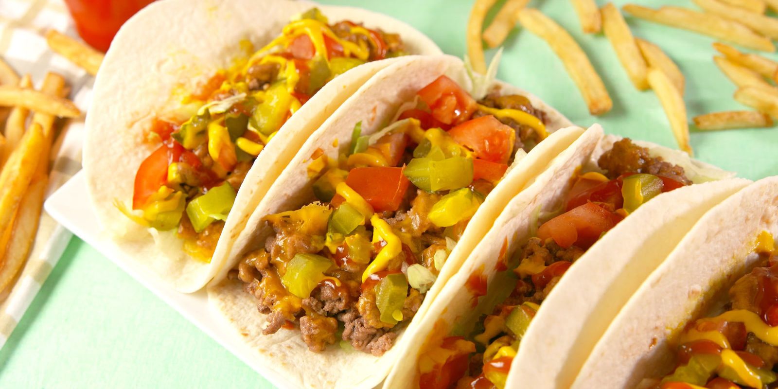 Best Cheeseburger Taco Recipe - How To Make Cheeseburger Tacos