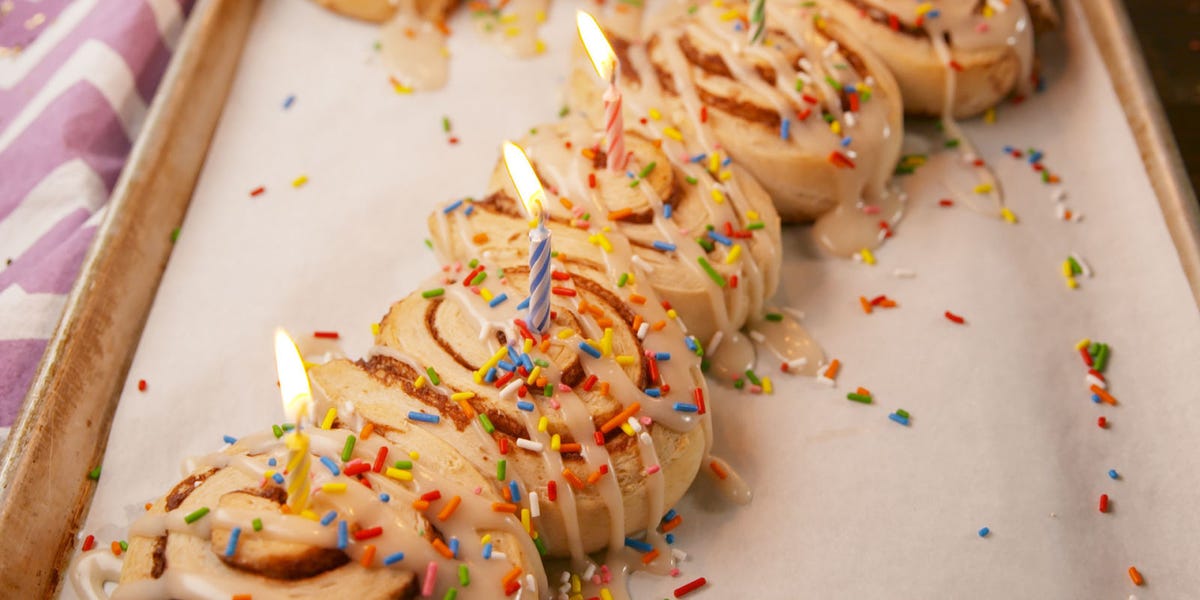 Cinnamon Roll Birthday Breakfast