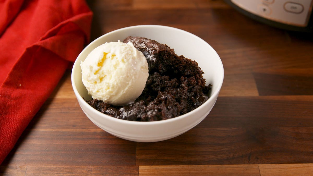 Video player poster image preview for The Secret To Perfectly Moist Chocolate Cake? A Crock-Pot!