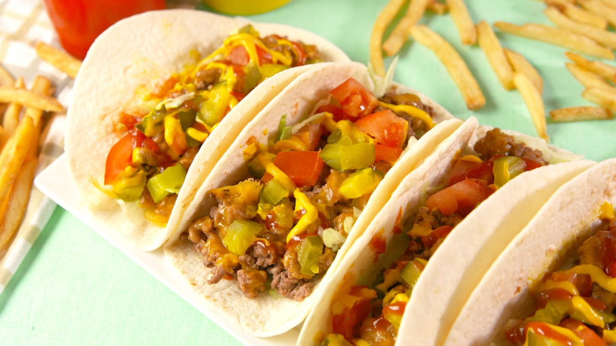 preview for Cheeseburger Tacos = Instant Weeknight Classic