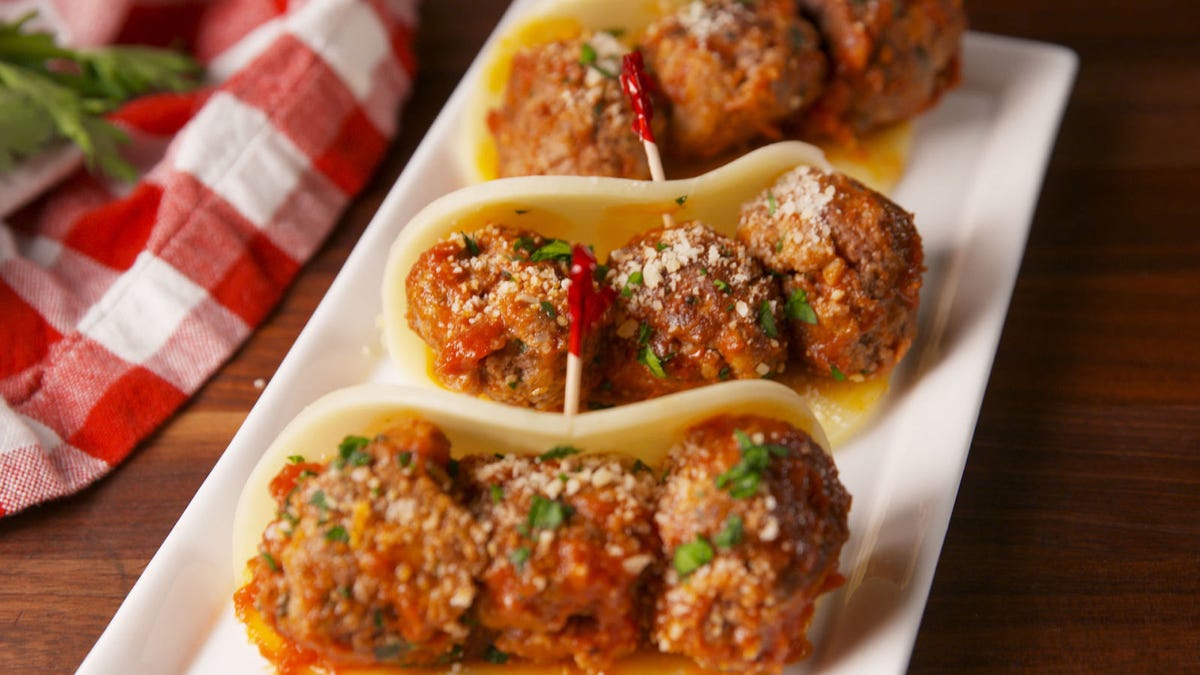 Video player poster image preview for This Meatball Sub Is Low Carb AF
