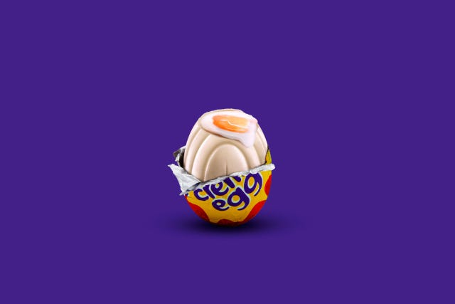 Cadbury Creme Egg white chocolate