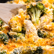 cheesy chicken broccoli casserole horizontal