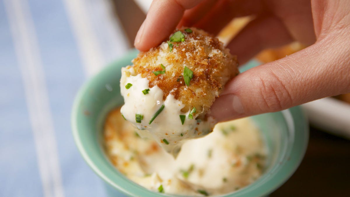 Video player poster image preview for Crab Cake Poppers Are The Perfect Party Appetizers