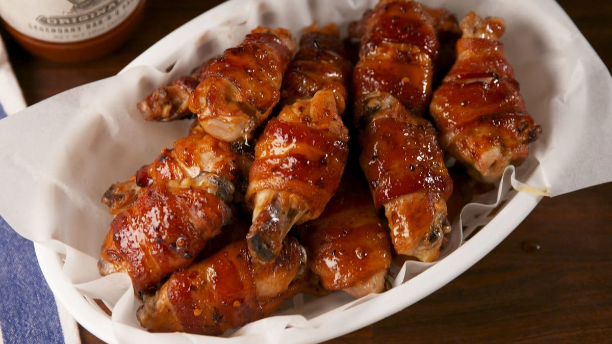 Video player poster image preview for These Maple Bacon Wings >>> Literally Everything