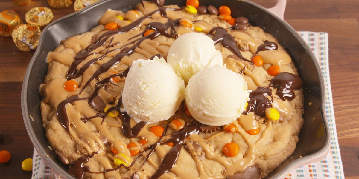 Giant Reese's Stuffed Cookie