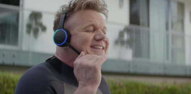 Audio equipment, Headphones, Ear, Nose, Wrinkle, Gadget, Hearing, Technology, Electronic device, Smile, 
