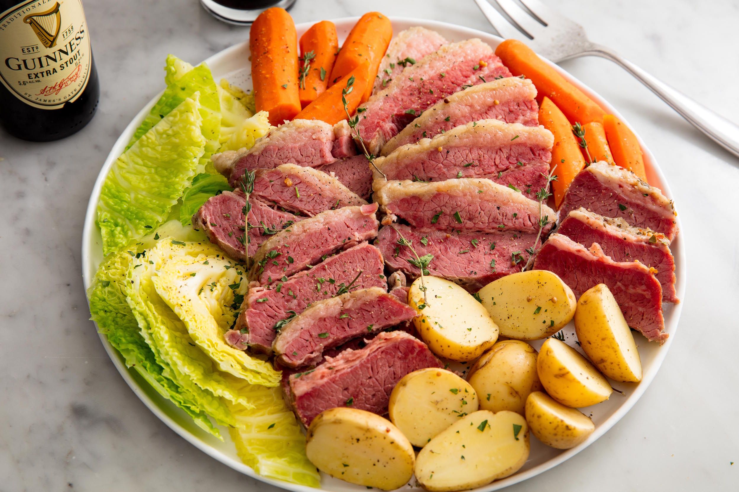 Slow Cooker Corned Beef & Cabbage