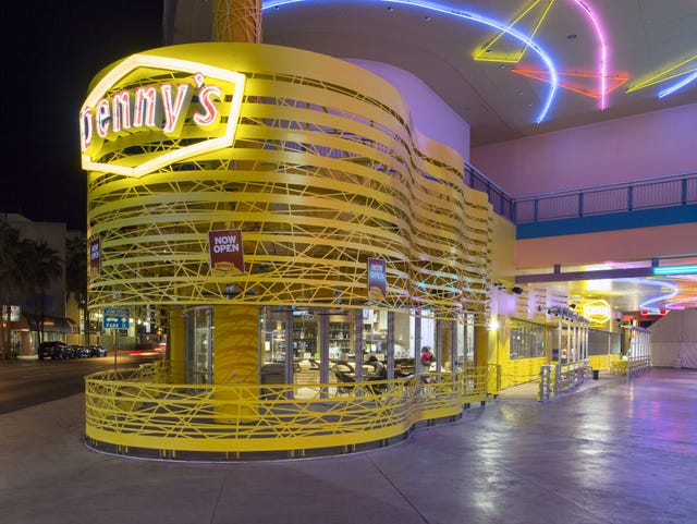 Yellow, Building, Night, Metropolitan area, Architecture, Shopping mall, City, Metropolis, Mixed-use, 