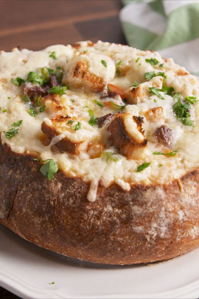 Philly Cheesesteak Soup Vertical