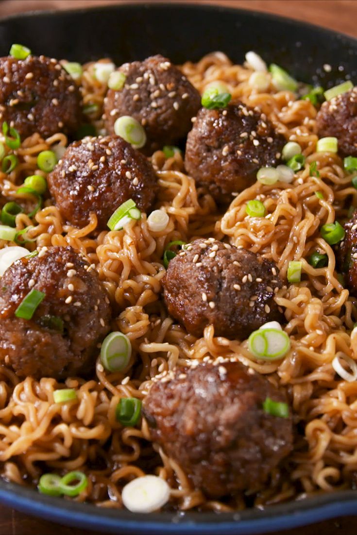 Best Mongolian Ramen Meatballs Recipe How To Make Mongolian Ramen Meatballs