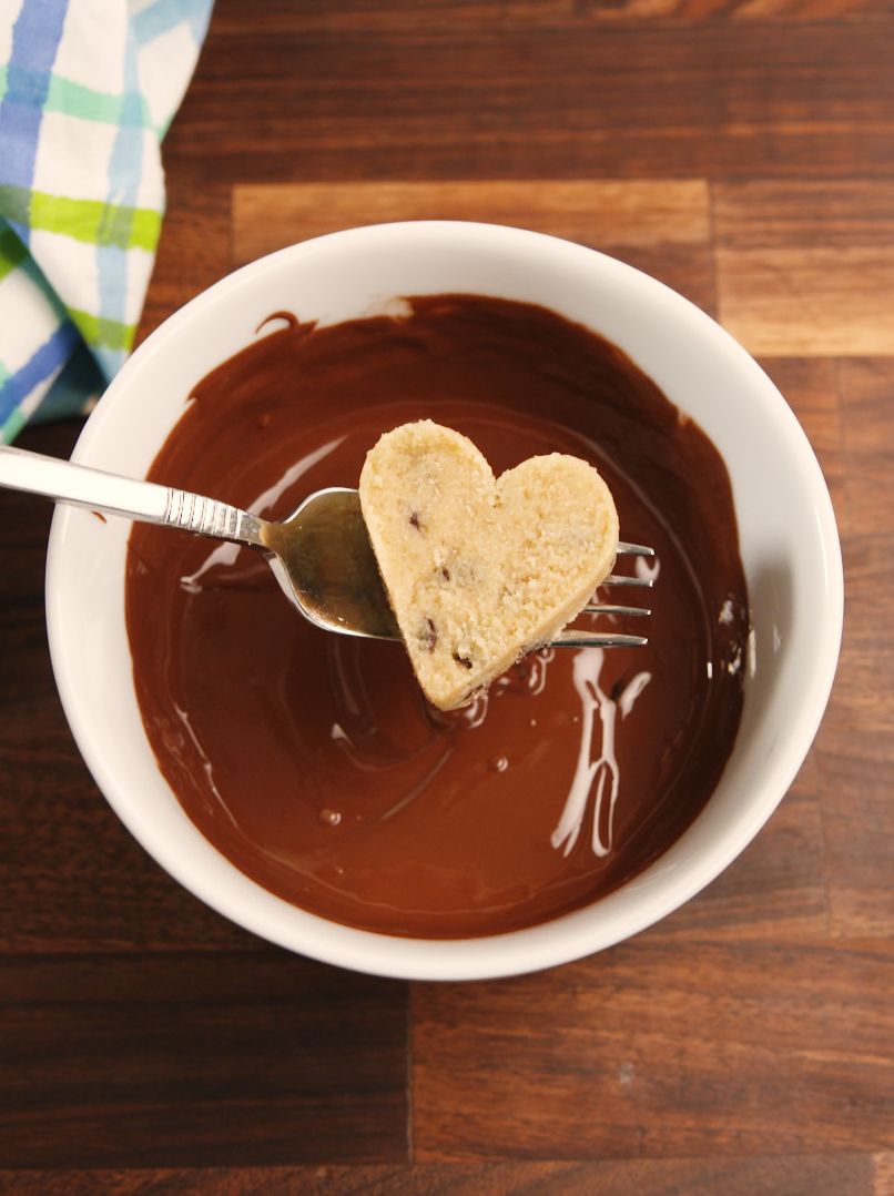 Best Cookie Dough Heart Recipe - How To Make Cookie Dough Hearts