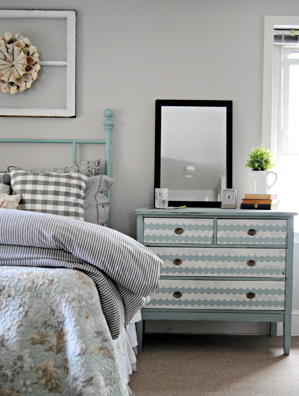 Furniture, Bedroom, Chest of drawers, Room, White, Bed, Drawer, Nightstand, Bed frame, Interior design, 
