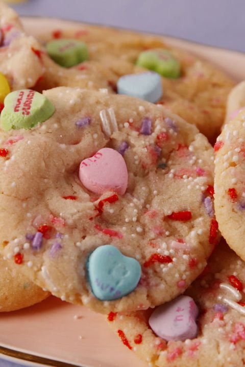 conversation heart cookies