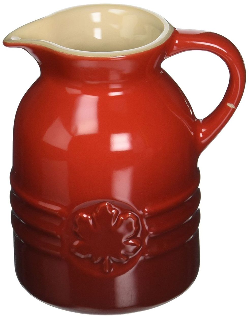 Le Creuset Enameled Cast Iron Dutch Oven with Trivet and Stoneware Pitcher