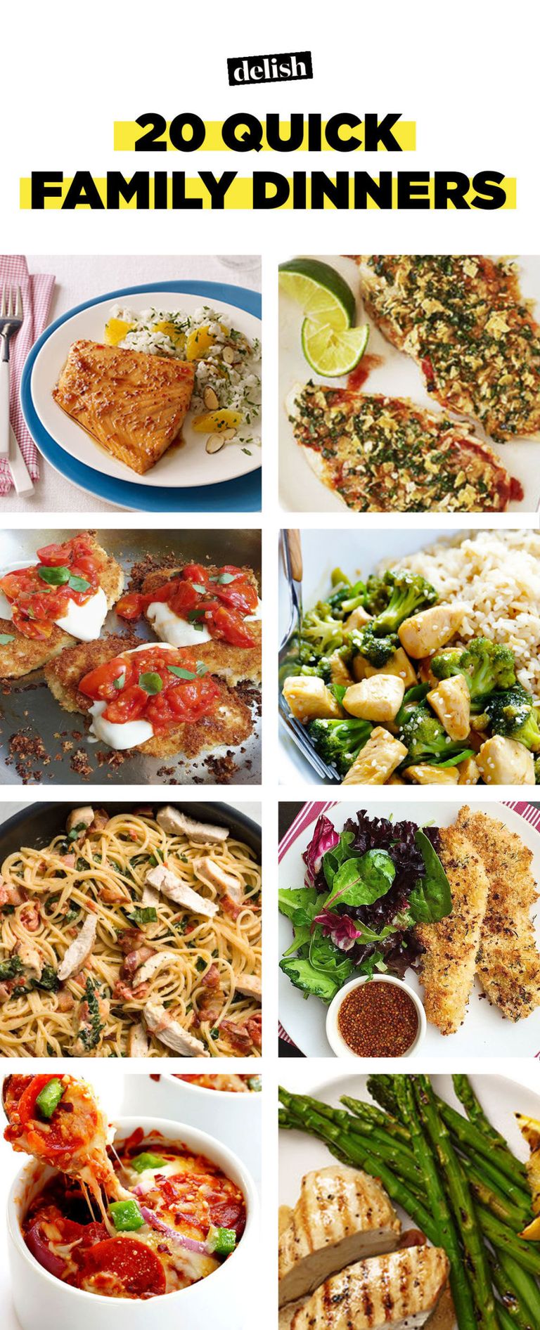 20 Quick & Easy Dinner Ideas - Recipes for Fast Family Meals—Delish.com