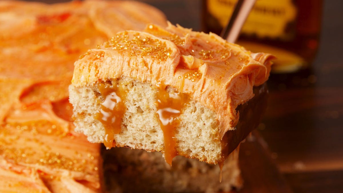 Video player poster image preview for Fireball Poke Cake Slays All Birthday Cakes
