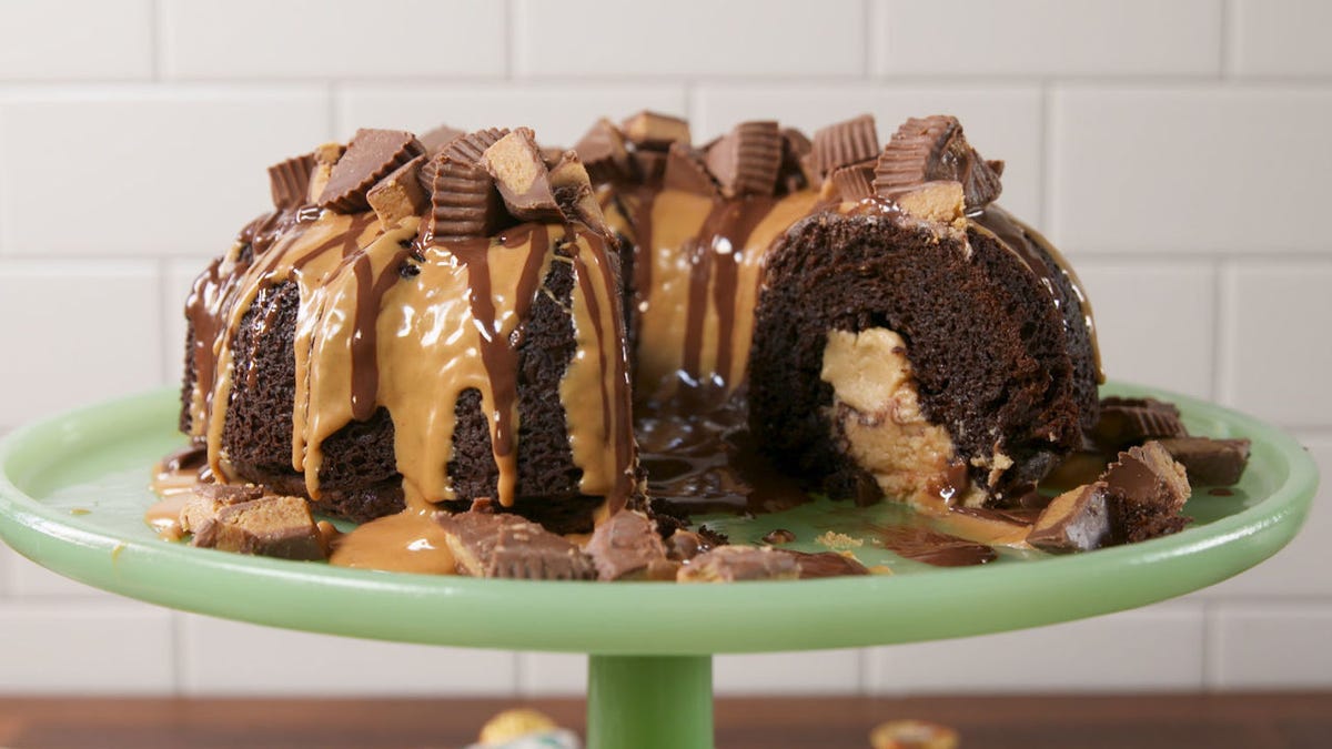 Video player poster image preview for This Reese's Bundt Cake Will Haunt Your Dreams