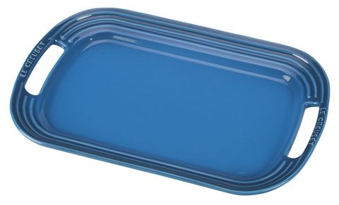 Cobalt blue, Serving tray, Serveware, Bread pan, Rectangle, Tray, Cookware and bakeware, Plastic, Tableware, 