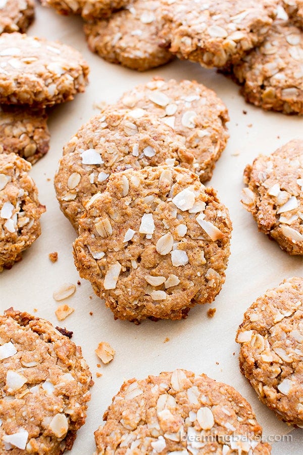 Dish, Food, Cuisine, Ingredient, Baked goods, Baking, Cookie, Anzac biscuit, Dessert, Gluten, 
