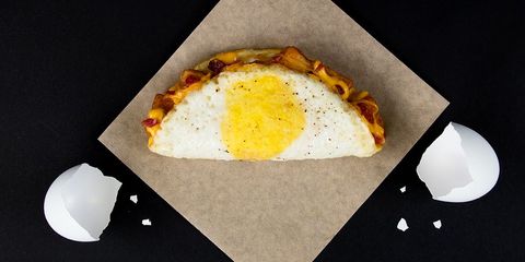 naked egg taco