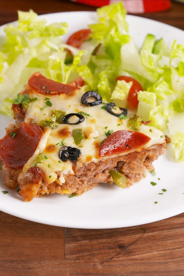 Pizza Meatloaf Vertical