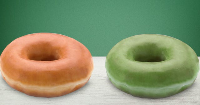Krispy Kreme Green Donuts