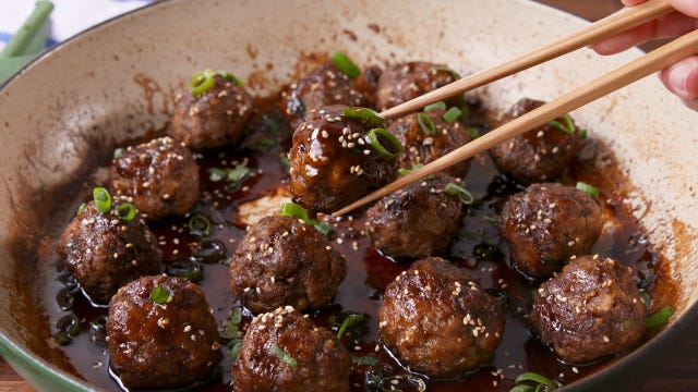 General Tso Meatballs
