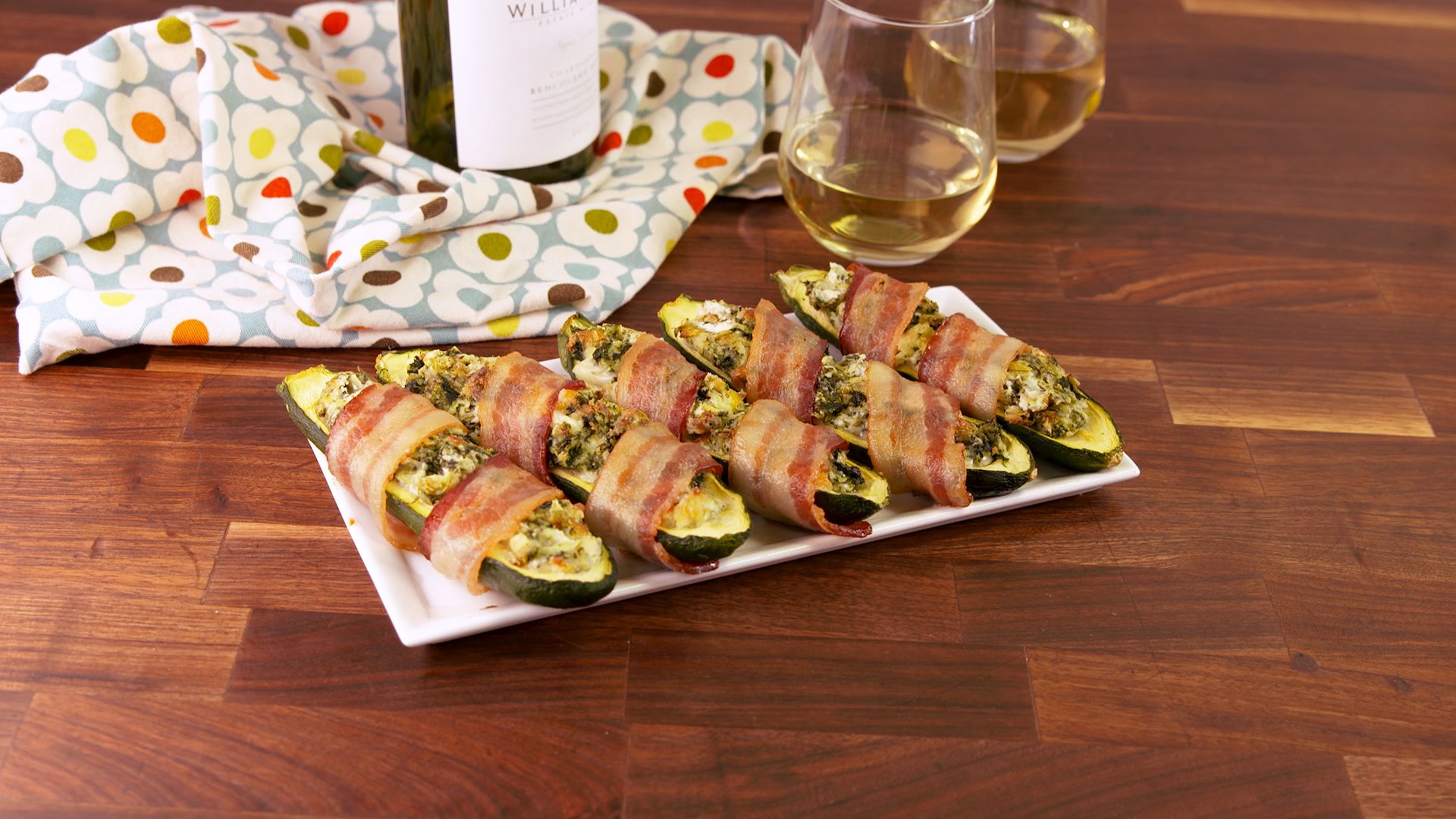 Bacon Wrapped Stuffed Zucchini-image