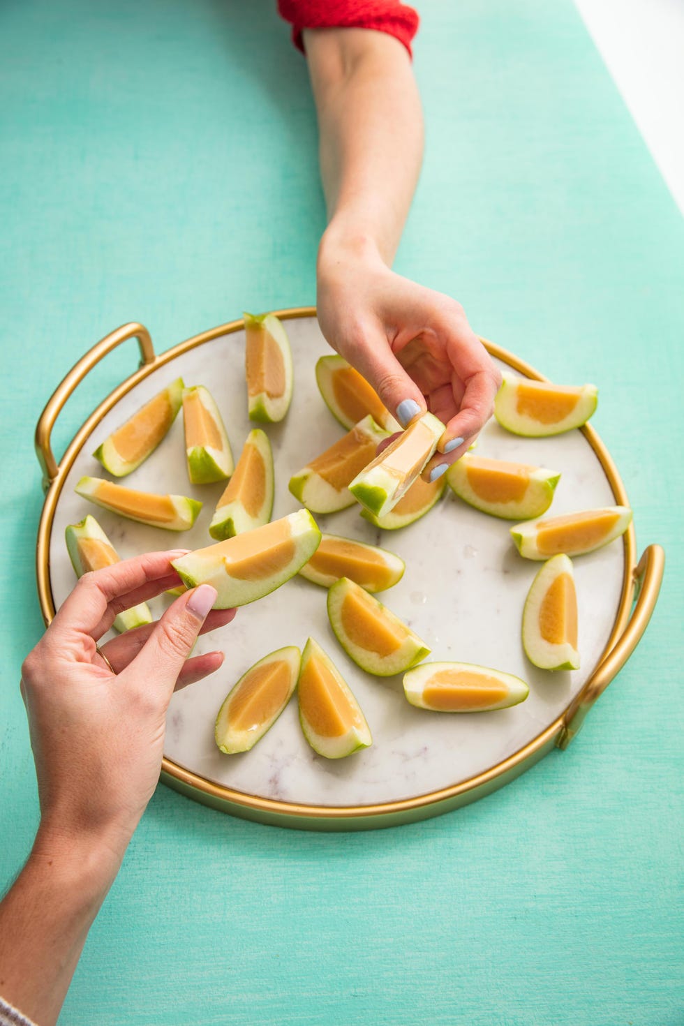 Caramel Apple Jello Shots Vertical