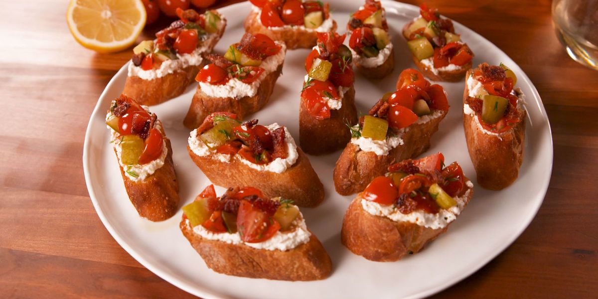 Best Bloody Mary Bruschetta Recipe - How to Make Bloody Mary Bruschetta