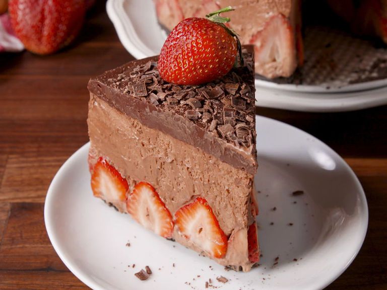 Chocolate and Caramel Mousse Cake - Julie Marie Eats