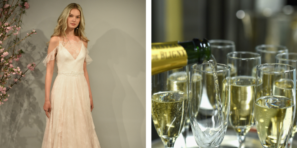 is it ok to wear champagne to a wedding