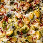 cheesy brussels sprouts horizontal cookbook