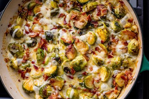 Cheesy Brussels Sprouts Horizontal COOKBOOK