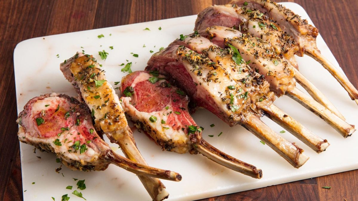 preview for This Garlicky Herb Rack Of Lamb Is Insanely Easy To Pull Off