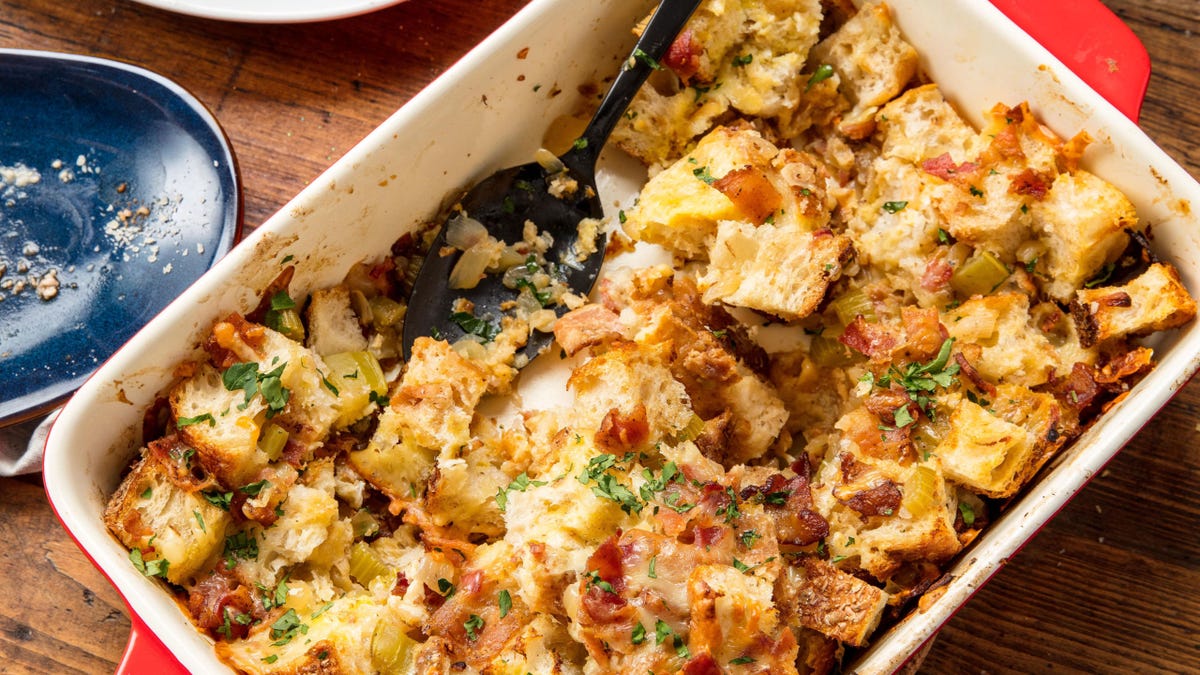 preview for If You're Not Adding Bacon, Beer and Cheese To Your Stuffing, You're Seriously Missing Out!