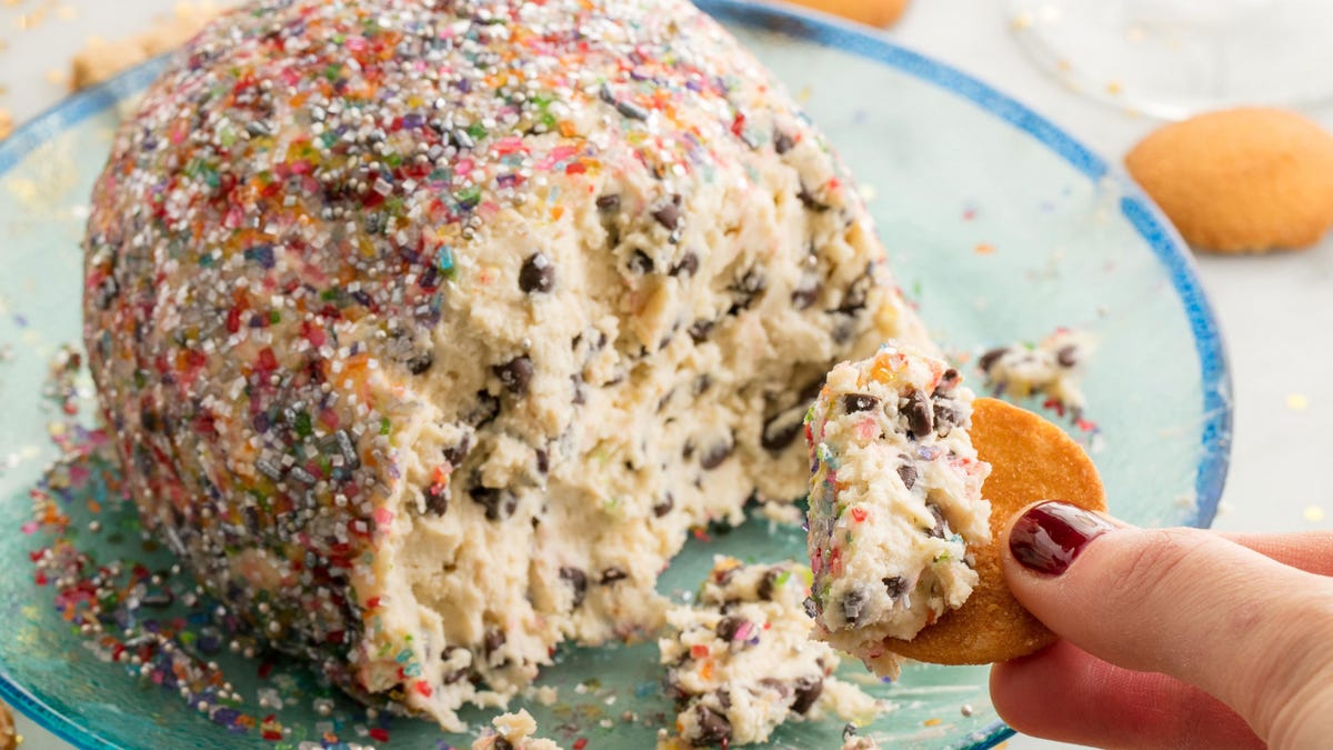 preview for You'll Devour This Confetti Cookie Dough Ball Long Before The Ball Drops