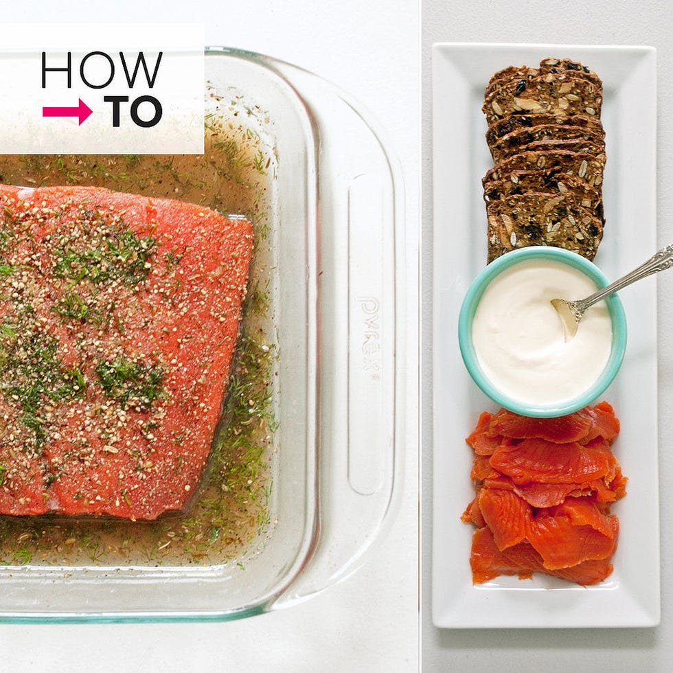<p>You've procured the salmon, dill, and other accoutrements, but rather than bake or grill the salmon, how about curing a batch of gravlax at home? While a relatively simple process, home curing — and, for that matter, slicing cured salmon — is a culinary adventure many aren't yet acquainted with, so we've broken it down visually to make matters more clear. Follow along with our step-by-step guide to preparing gravlax at home.</p>