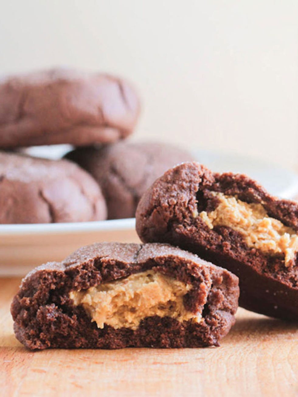 <p>Sure you could bake chocolate cookies and spread a bit of peanut butter on top, but these just look <em>so</em> much better. Melty, gooey peanut butter stuffed into a <em>mound</em> of a cookie? C'mon. No contest.</p>
<p><strong>Get the recipe from <a href="http://www.iheartnaptime.net/peanut-butter-stuffed-chocolate-cookies/">I Heart Naptime</a>.</strong></p>