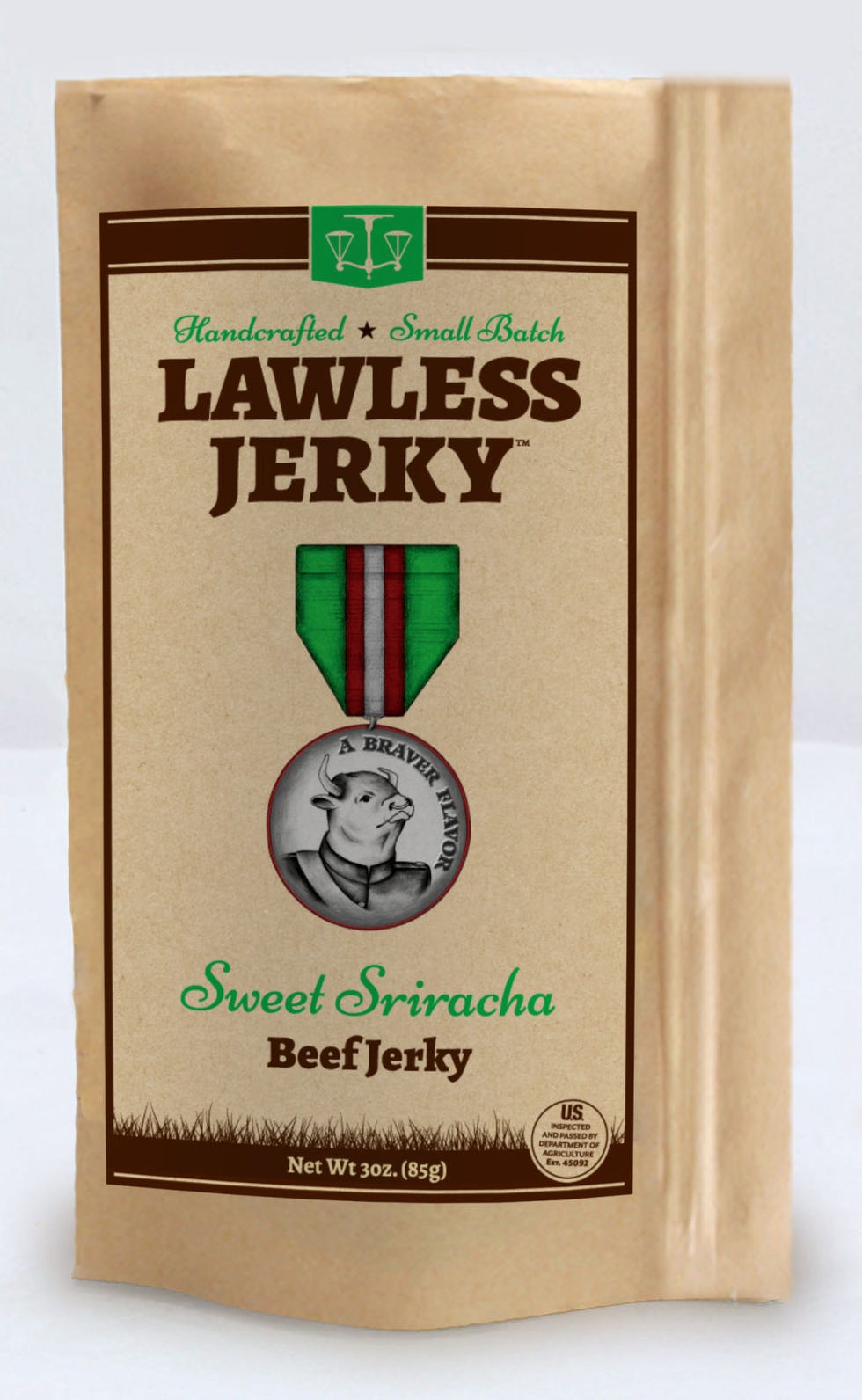 <p>Stamping the naturally savory flavors of sriracha onto beef is a smart move. Lawless marries the garlicky tang of sriracha with the meatiness of beef jerky in a snack you won't be able to save for camping trips.</p>
<p><strong>Lawless Jerky Sweet Sriracha Beef Jerky, <em><a href="http://lawlessjerky.com/product/sweet-sriracha/" target="_blank">lawlessjerky.com</a></em></strong></p>
<p><strong>Another option:</strong> <em>Jack Link's Sriracha Beef Jerky,</em> <strong><a href="http://shop.jacklinks.com/product/detail/1-5704.aspx" target="_blank">jacklinks.com</a></strong></p>