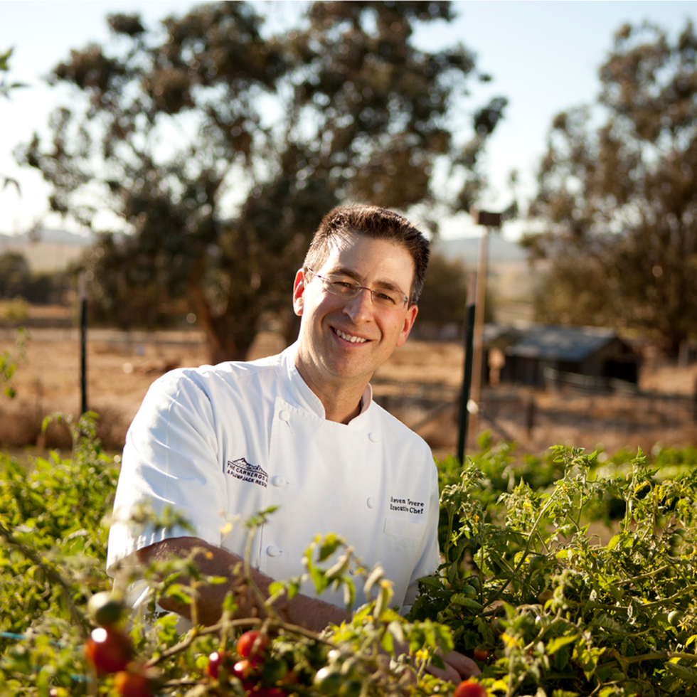 California's Napa Valley is renowned for its fertile soil, as evidenced by the area's abundant vineyards and farms. The Carneros Inn features this local bounty on their two restaurant menus, either growing produce on site or sourcing it from within 150 miles away. Try fine dining at their upscale, dinner-only FARM restaurant, or go for more casual fare, such as fried chicken and donuts, at The Boon Fly Café. 

<i><a href="http://www.thecarnerosinn.com/dining/farm-restaurant/chef" target="_new">thecarnerosinn.com</a></i>