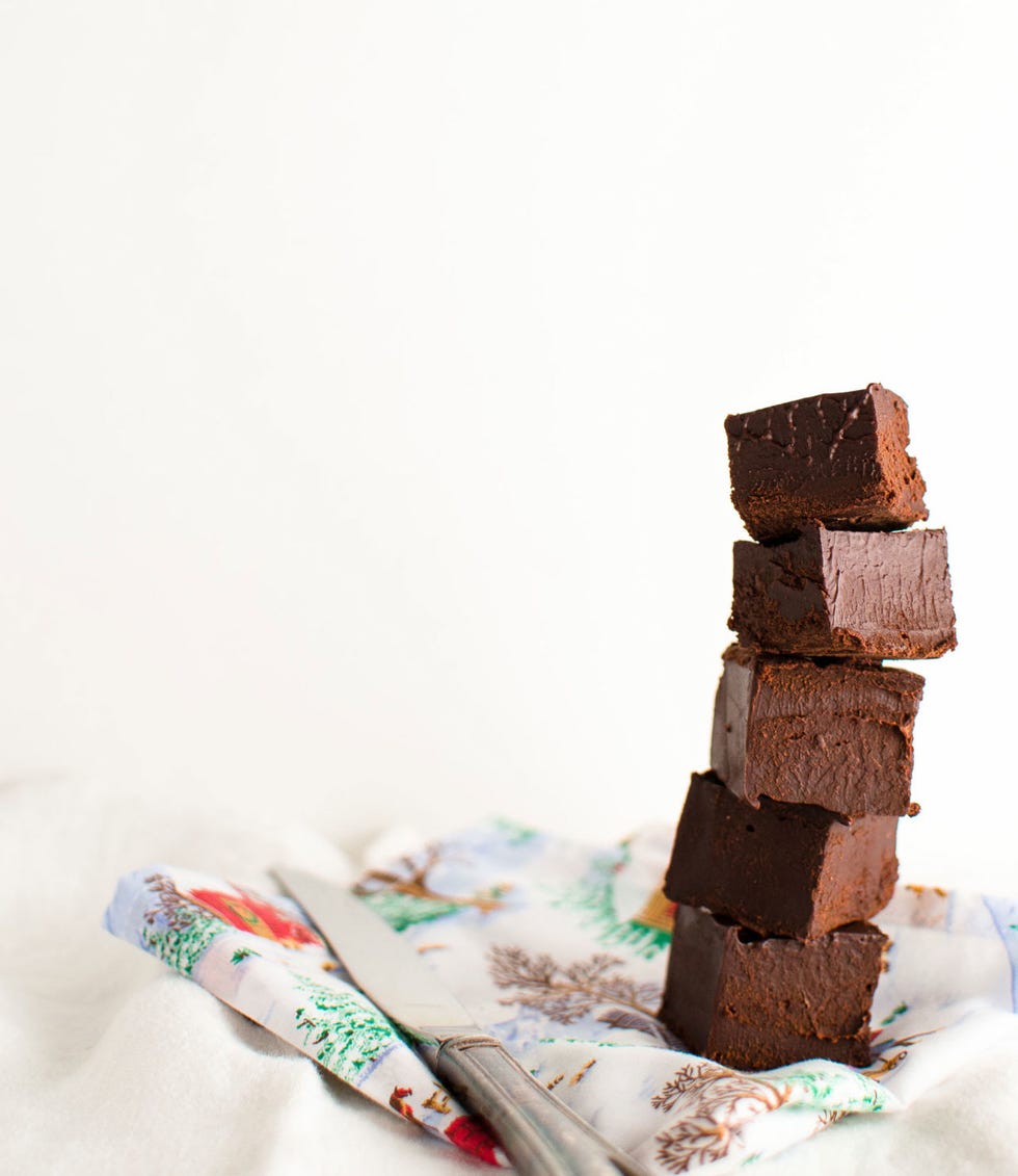 <p>Chocolate is a great way to round out any meal… or to get through nail-biting overtime. And when the total baking time is a mere 15 minutes and there are only four ingredients involved, there's really no good reason not to make fudge.</p>
<p>Get the recipe from <a href="http://katyskitchen.ca/easy-vegan-fudge/">Katy's Kitchen</a>.</p>