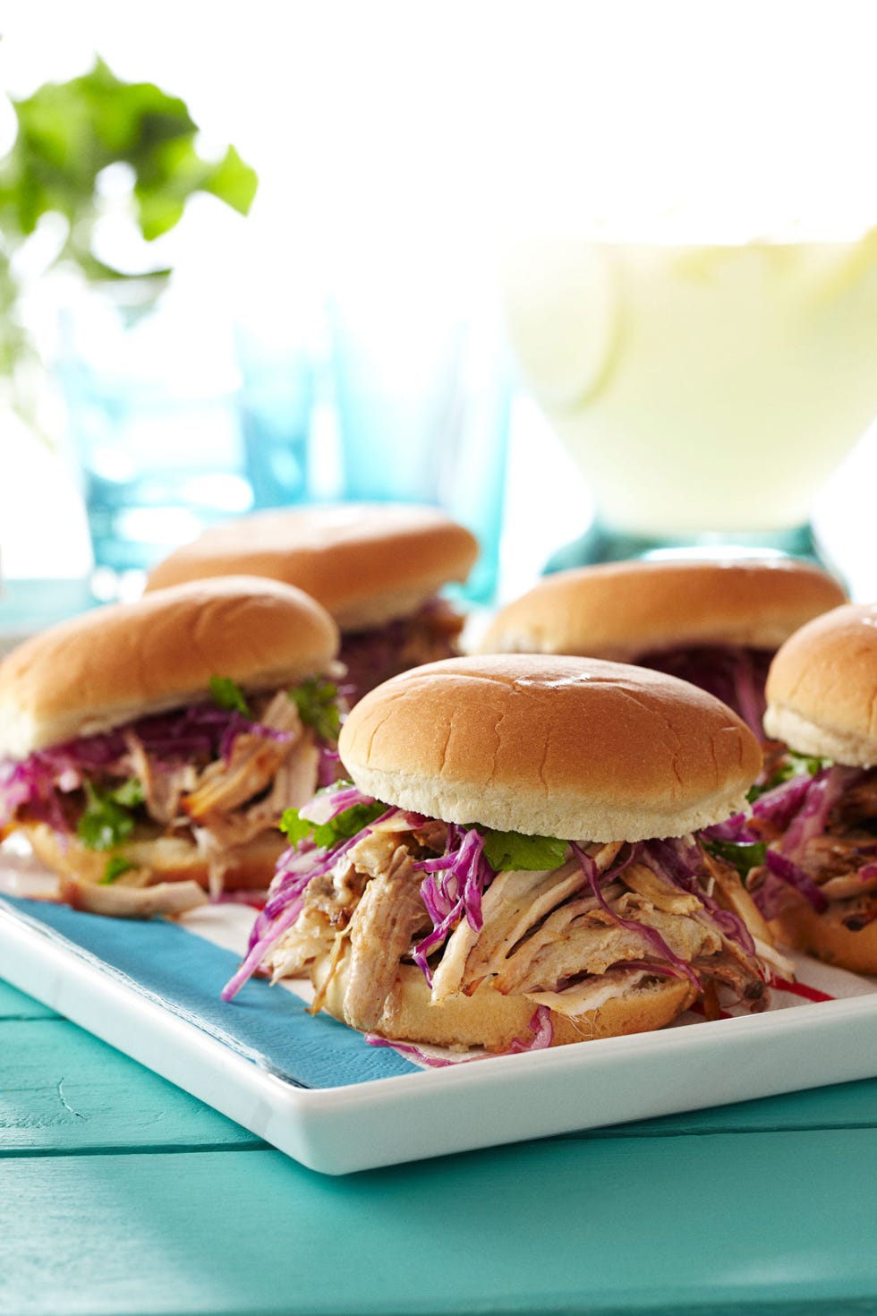 <p>Being a spectator can be its own sport if you're really into the game, so make sure you have enough energy to keep cheering your team on to victory. Vinegar gives this version of classic pulled pork a pop of tangy flavor that still pairs well with its usual teammate, slaw.</p>
<p><strong>Recipe: <a href="http://gogonow.org/recipefinder/pulled-pork-black-pepper-vinegar-recipe-ghk0712%22 target="_blank">Pulled Pork with Black Pepper Vinegar</a></strong></p>