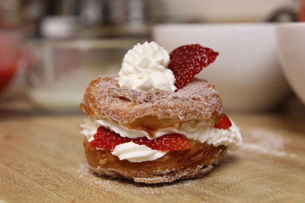 <p>By now you've <em>definitely </em>heard of this spectacular doughnut-croissant hybrid. The combination of flakey layers and crème filling has solidified a spot of greatness in the doughnut world—and our hearts.  Thanks to these seven glaze recipes, there's a Kronut flavor for everyone.</p>
<p><strong>Get the recipe at <a href="http://sweetlylemon.com/2013/08/28/kronut-a-croissant-donut/">Sweetly Lemon</a>.</strong></p>