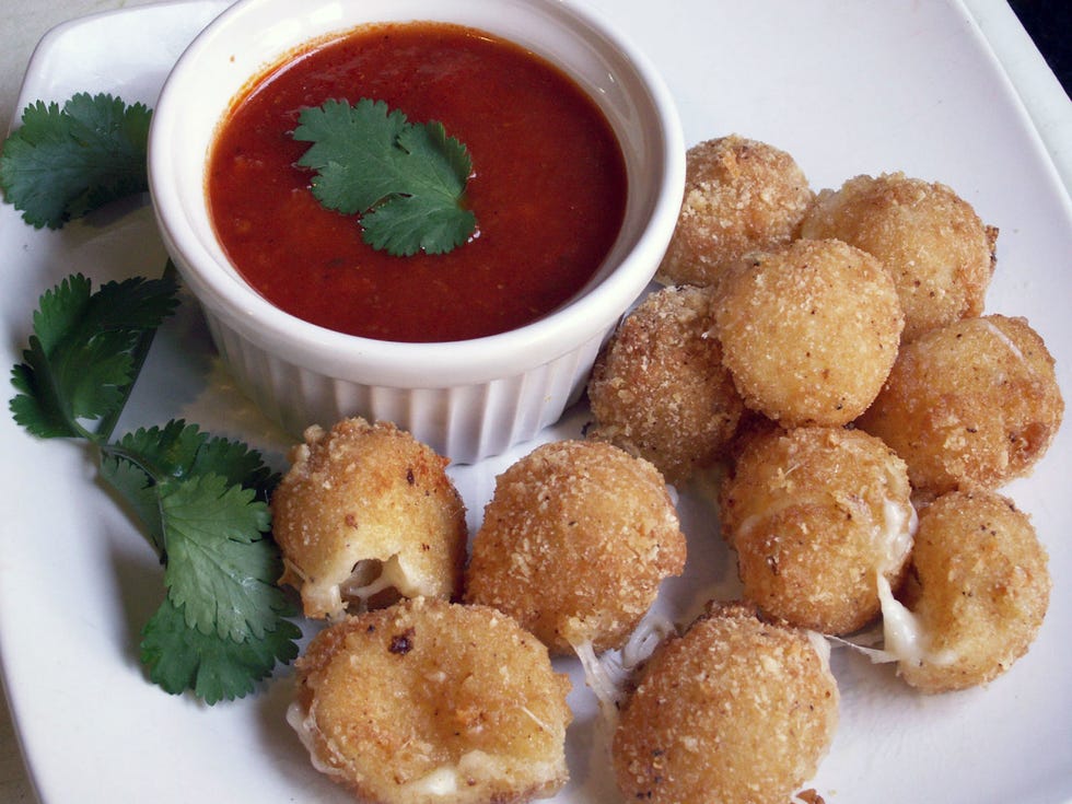 <p>The Packers may not be in the big game, but that's no reason to skip this dairy-state app. With its light bread-crumb base, the recipe is simple enough to whip up before kickoff and is perfectly portioned for a finger-food snack.</p>
<p>Get the recipe at <a href="http://whatsfordinner-momwhatsfordinner.blogspot.com/2011/12/fried-mozzarella-with-marinara.html">Mom, What's for Dinner?</a></p>